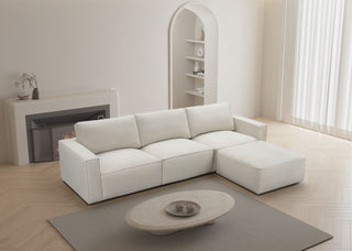 Maui 3 Seater with Ottoman - Elk Oat