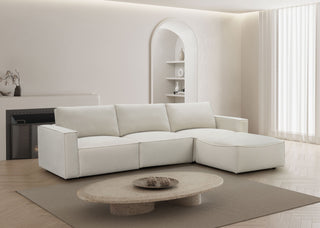 Maui 3 Seater with Ottoman - Elk Oat