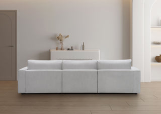 Maui 3 Seater with Ottoman - Elk Stone