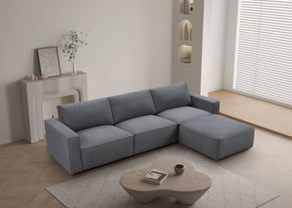Maui 3 Seater with Ottoman - Elk Hazy