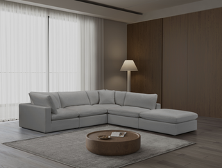 Cali Modular 5 Piece Chaise - Sol Grey