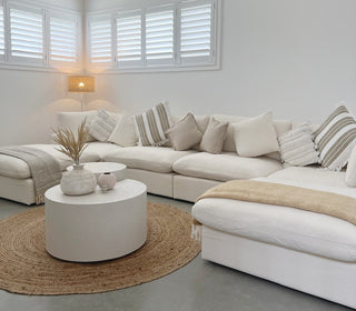 Cali Modular 6 Piece Sofa - Sol Ivory