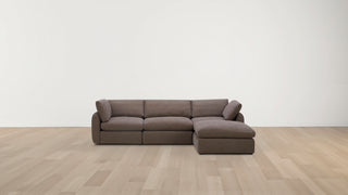 Cali Mark II 4 Piece Chaise - Dune Espresso