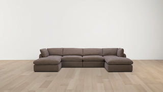 Cali Mark II 6 Piece Sofa - Dune Espresso