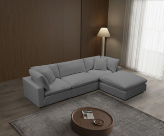 Cali Modular 4 Piece Chaise - Sol Grey