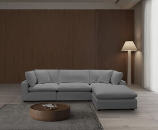Cali Modular 4 Piece Chaise - Sol Grey