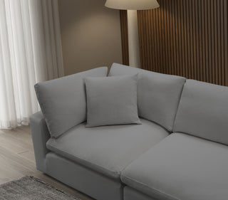 Cali Modular 4 Piece Chaise - Sol Grey