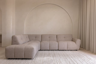 Como 4 Seater Corner Chaise - Pebble