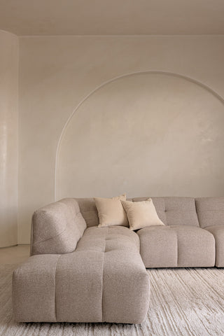 Como 4 Seater Corner Chaise - Pebble