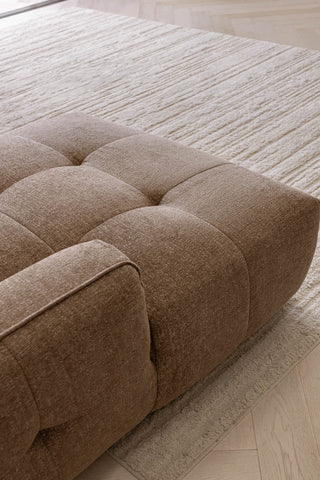Como 6 Seater Double Chaise - Walnut