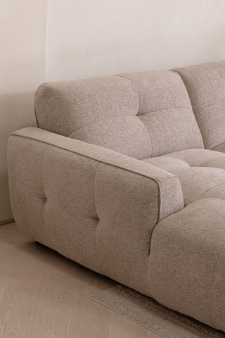 Como 6 Seater Double Chaise - Pebble