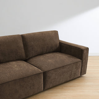 Maui 3 Seater with Ottoman - Velora Coco