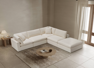 Cali Modular Chaise Sofa - Sol Ivory