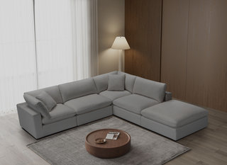 Cali Modular 5 Piece Chaise - Sol Grey