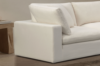 Cali Modular Chaise Sofa - Sol Ivory