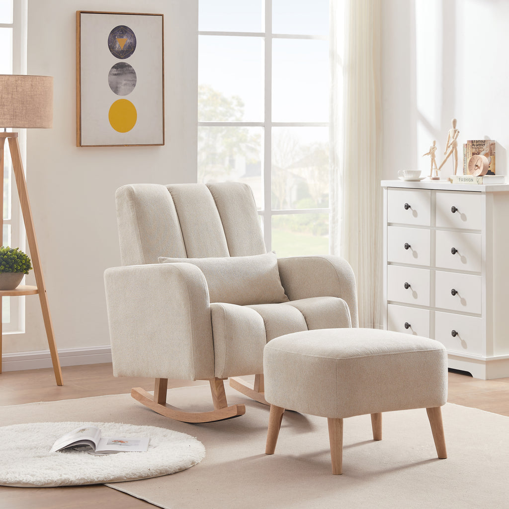 The Siesta Rocker | Elk Oat | Rocking Chair & Ottoman | Furniture Forum